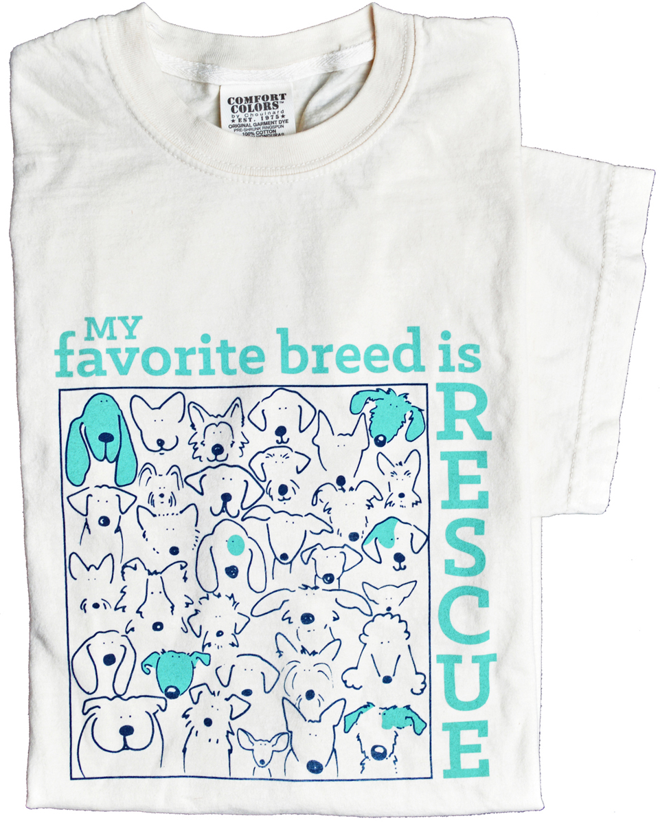 My favorite breed is Rescue t-shirt